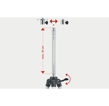 Stativ Laserliner 1/4" 5/8" 120 cm, pentru nivele laser