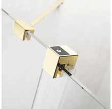 Panou frontal pentru ușă duș Radaway Furo Gold, 60x200 cm, sticlă securizată transparentă, profil auriu-thumb-2