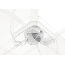 Cutie plastic fără capac Dirk XXL 80L 570x380x470 mm transparentă, cu roți-thumb-1