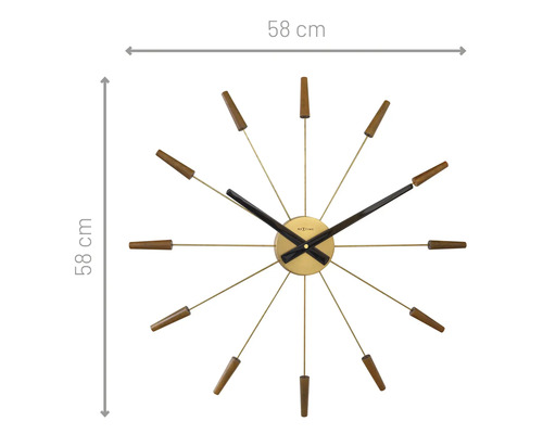 Ceas de perete Nextime cu diametrul de 58 cm