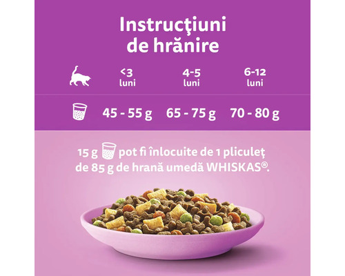 Instrucțiuni de hrănire pentru hrana pentru pisici