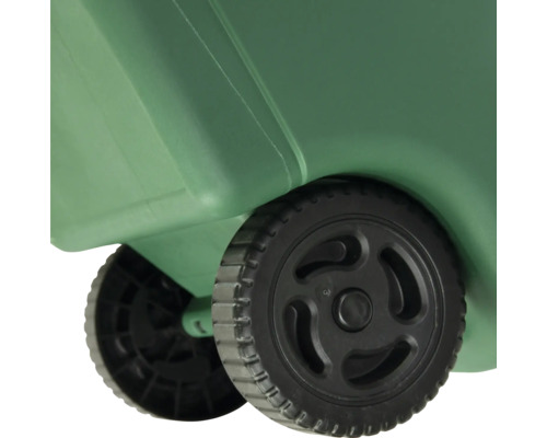 Vizualizare detaliată a roților unei cutii de transport