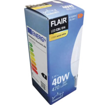 Ambalaj lampă LED Flair C35/E14 dimabilă, 40 W, 470 lumeni