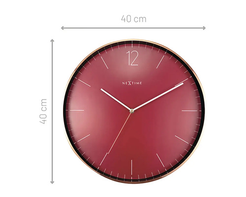 Ceas de perete rotund cu diametrul de 40 de centimetri