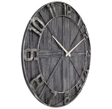 Ceas decorativ de perete cu design din lemn și cifre mari
