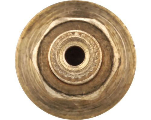 Fiting filetat din alamă cu filet interior în prim-plan