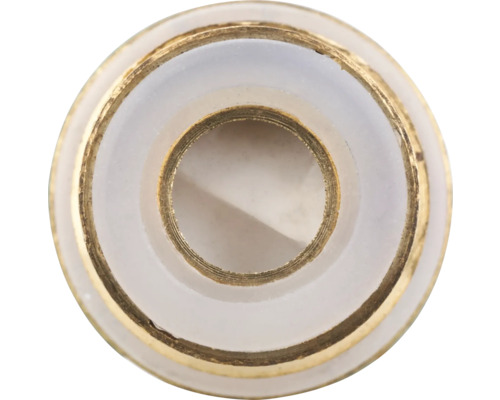 Adaptor din alamă cu etanșare din plastic pentru aplicații sanitare