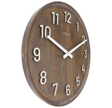 Ceas perete NeXtime Precious maro Ø 50 cm