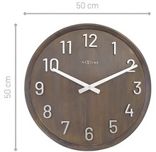 Ceas perete NeXtime Precious maro Ø 50 cm