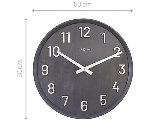 Ceas de perete rotund cu diametrul de 50 cm