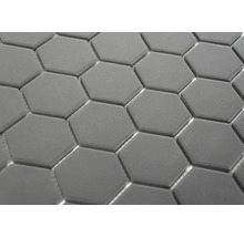Plăci de mozaic gri cu formă hexagonală