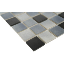 Placă de mozaic ceramică cu elemente pătrate