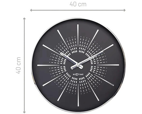 Ceas de perete rotund Nextime, diametru 40 centimetri