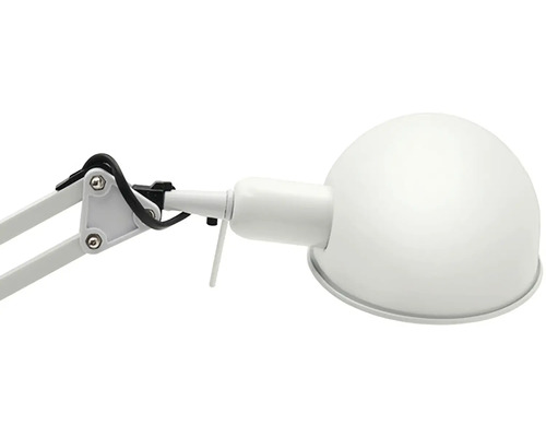 Lampă de birou albă cu braț reglabil