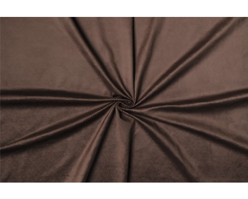 Țesătură tapițerie maro cu model geometric