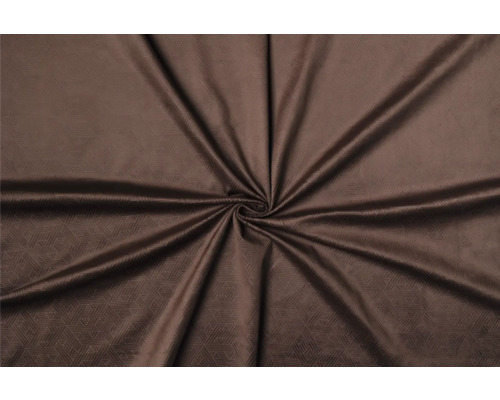 Țesătură decorativă maro cu model geometric