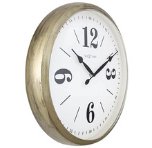 Ceas de perete Nextime cu ramă aurie și cadran