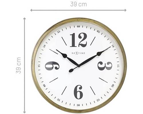 Ceas de perete Nextime, diametru 39 centimetri