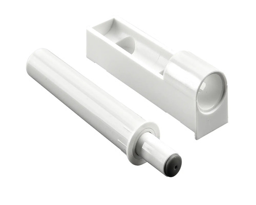 Amortizor alb pentru ușa de mobilă cu carcasă