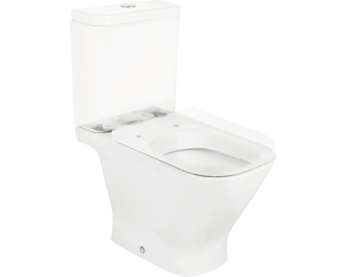 Toaletă albă de podea pentru utilizare sanitară