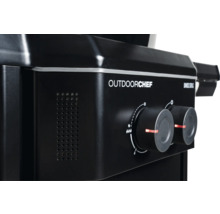 Vizualizare detaliată a grătarului pe gaz Outdoorchef Davos 570 G cu elemente de control