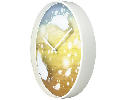 Ceas de perete cu model cu pene