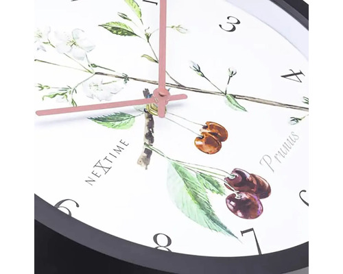 Ceas de perete cu motiv de floare de cireș pentru montare pe perete
