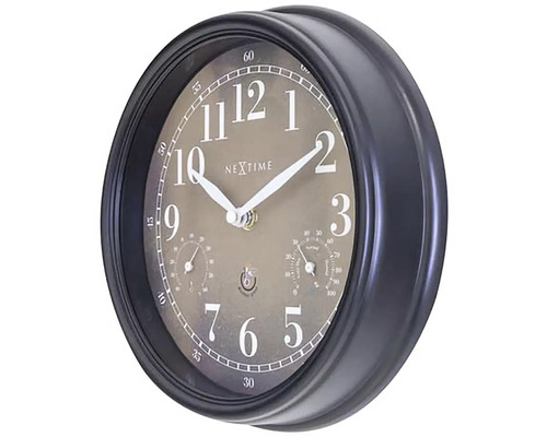 Ceas de perete Nextime cu termometru și higrometru