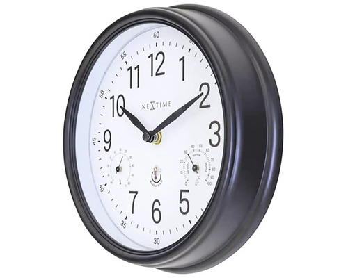 Ceas de perete analogic cu termometru și higrometru