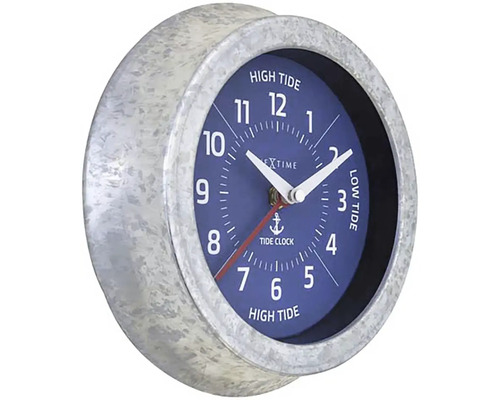 Ceas Nextime Tide cu ramă galvanizată pentru afișarea fluxului și refluxului