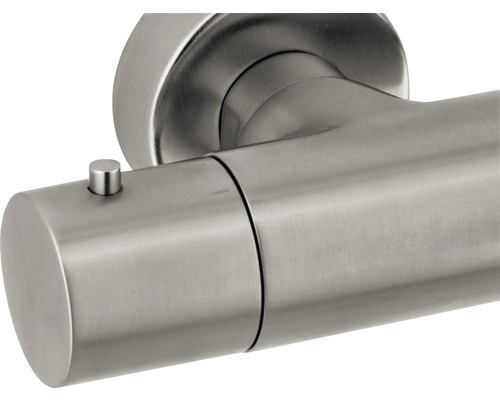 Mâner de ușă din oțel inoxidabil cu buton de blocare