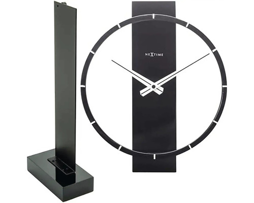 Ceas de masă cu logo Nextime din metal cu pendulă