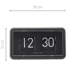 Ceas cu clapetă Nextime cu dimensiunile de 18 pe 10 centimetri