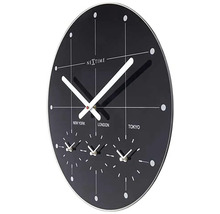 Ceas de perete Nextime pentru afișarea diferitelor fusuri orare