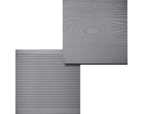 Decking cu structură de lemn și suprafață canelată