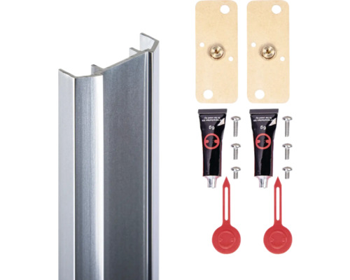 Profil din aluminiu, inclusiv material de fixare