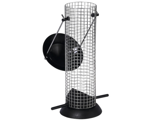 Hrănitor metalic pentru păsări cu vas pentru hrană