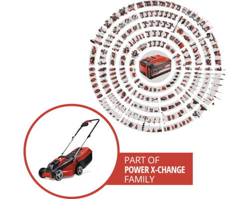 Familia Einhell Power X-Change cu acumulator, mașină de tuns iarba și alte unelte
