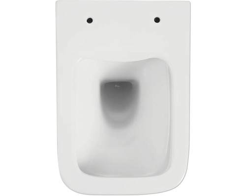 Vas WC suspendat cu spălare profundă din ceramică, vedere de sus