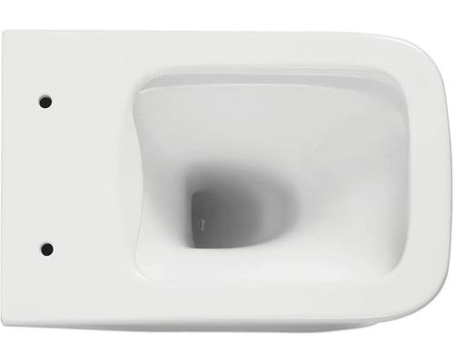 Toaletă suspendată albă vedere de sus