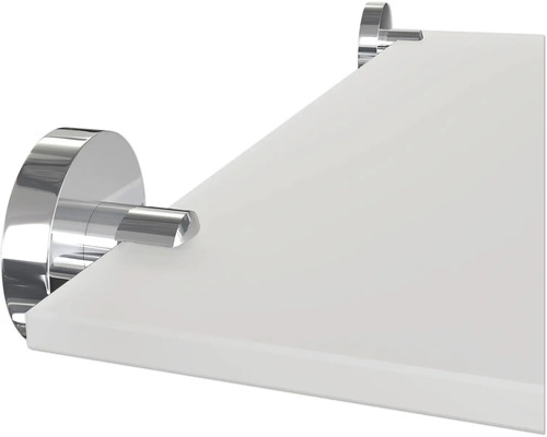 Raft de perete din sticlă cu suporturi