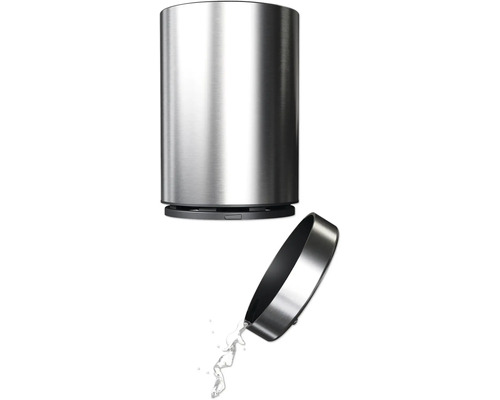 Dozator de săpun din oțel inoxidabil cu recipient deschis și săpun