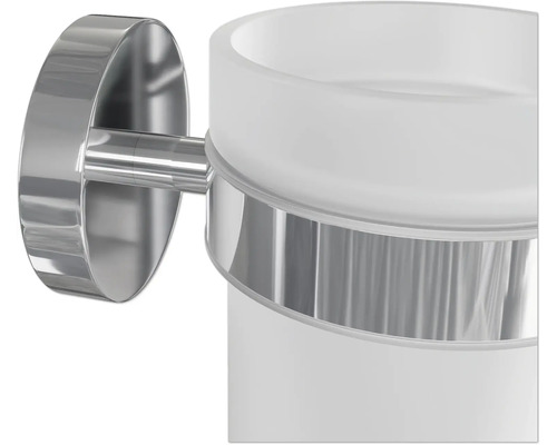 Suport de perete pentru pahar de periuțe de dinți din sticlă și metal