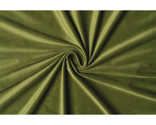 Prim-plan cu țesătură de catifea verde măsliniu