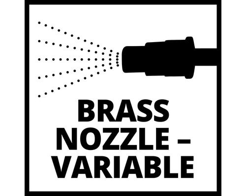 Simbol duză alamă, variabilă