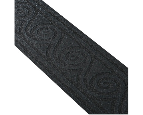 Bordură întunecată cu model spiralat pentru decorarea pereților.