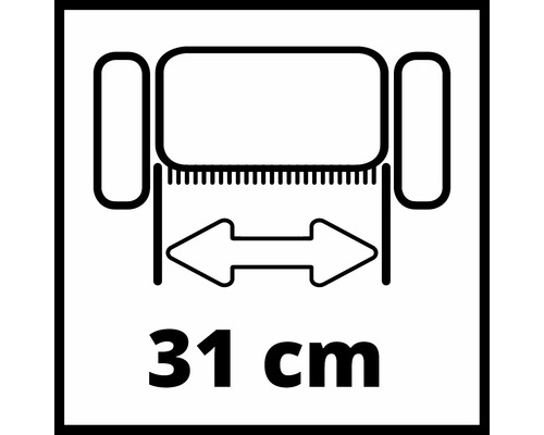 Lățime maximă de tăiere 31 centimetri