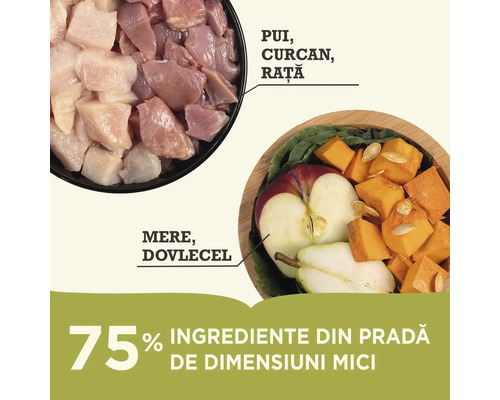 Ingrediente pentru hrana animalelor: carne și legume