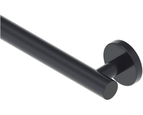 Suport negru pentru prosoape pentru montare pe perete