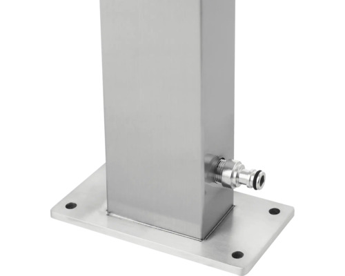 Coloană din oțel inoxidabil cu robinet și placă de montaj